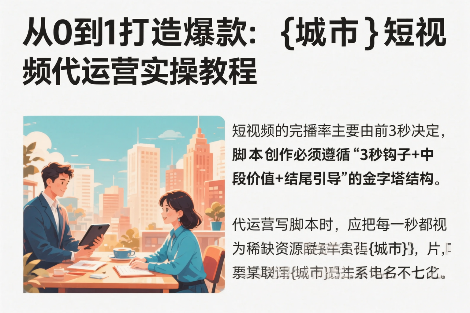 从0到1打造爆款:淄博短视频代运营实操教程