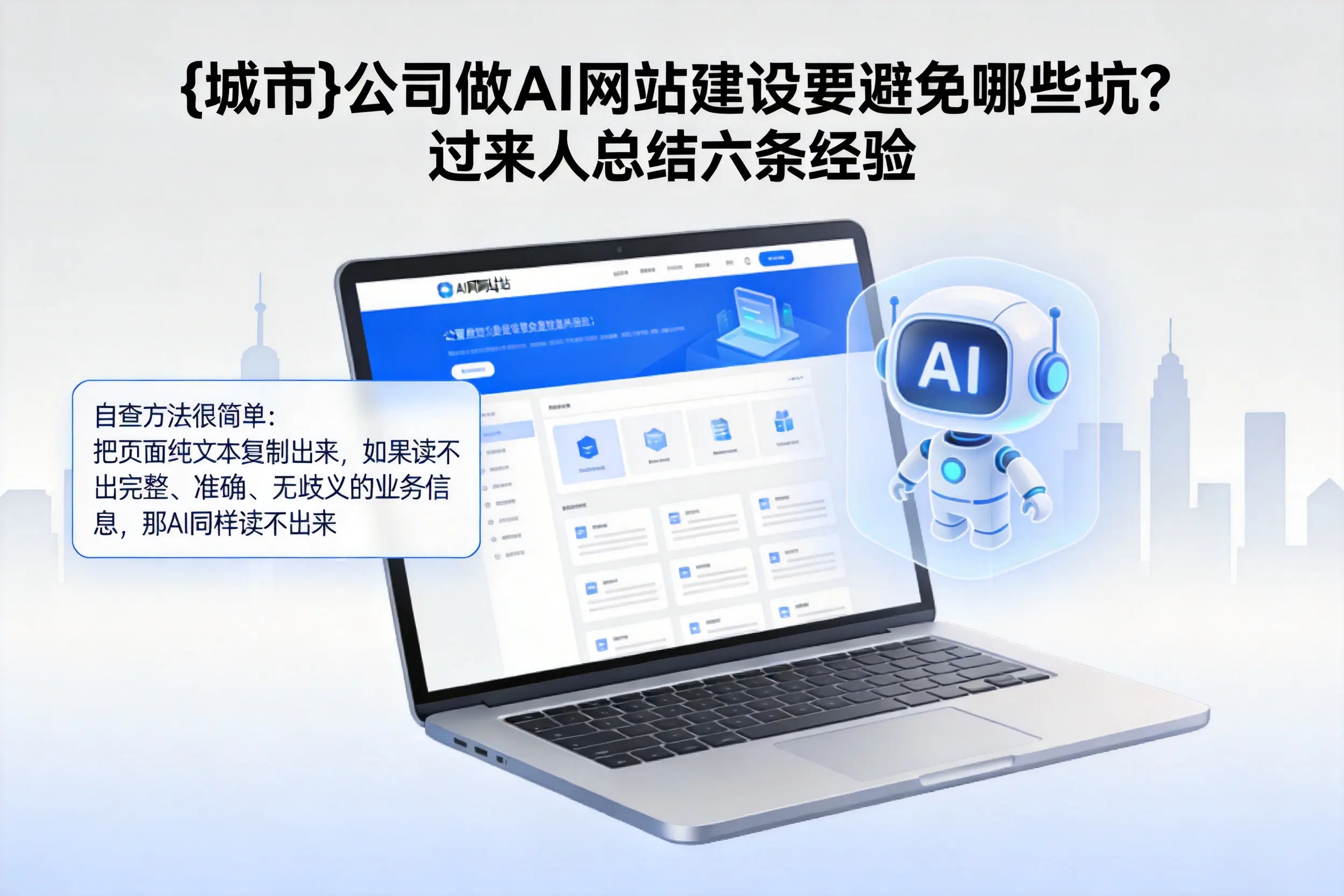 淄博公司做AI网站建设要避免哪些坑?过来人总结六条经验
