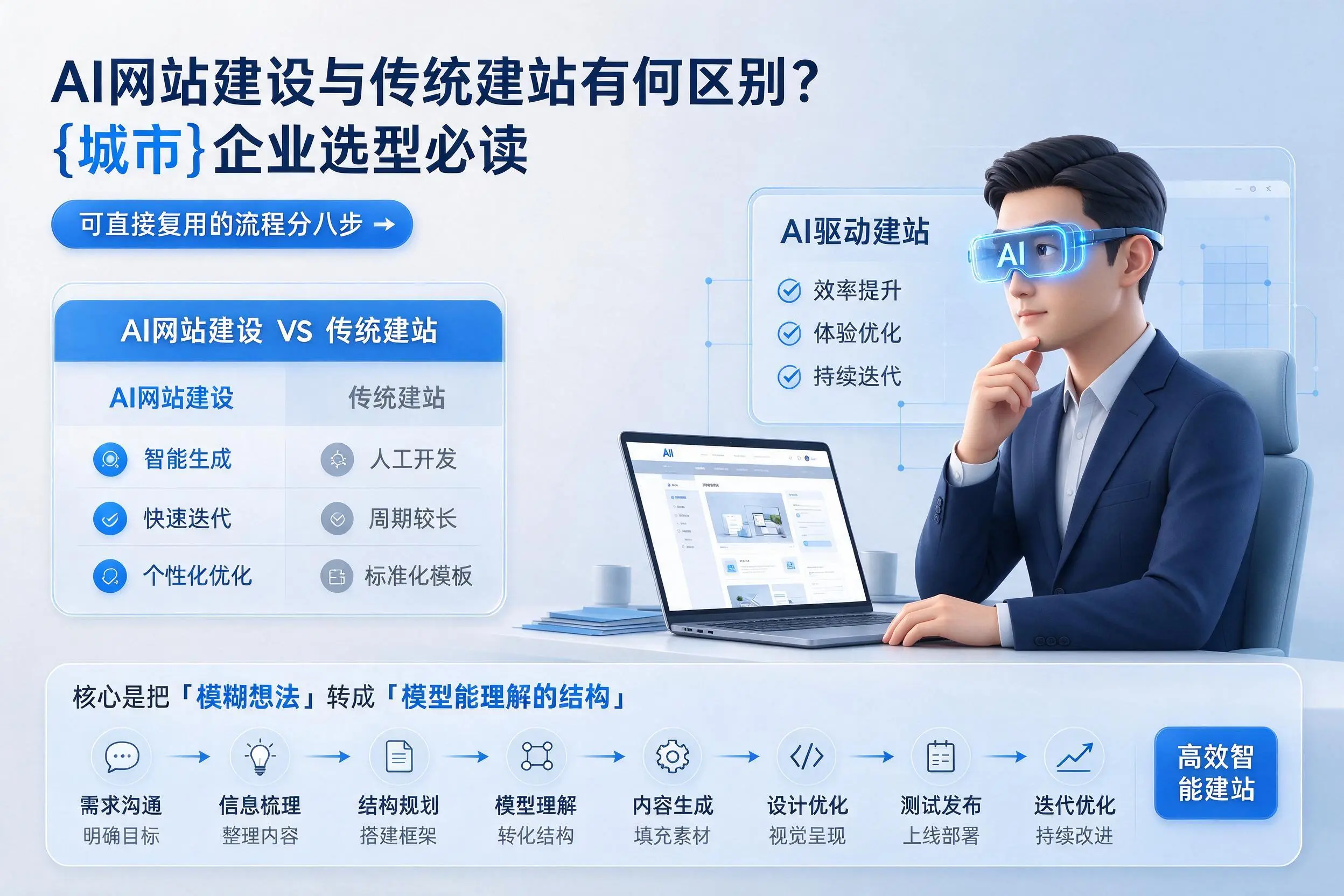 AI网站建设与传统建站有何区别？淄博企业选型必读