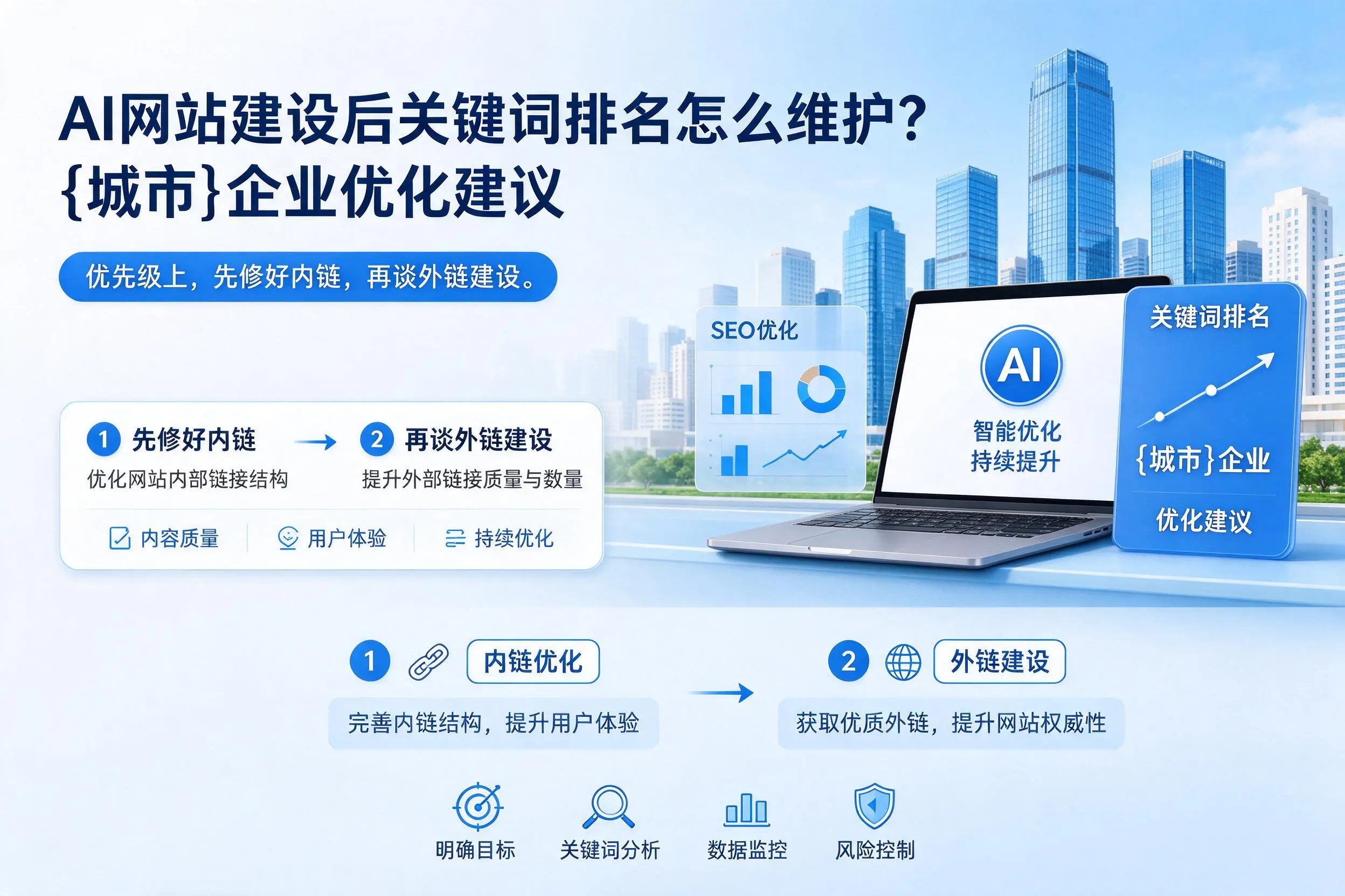 AI网站建设后关键词排名怎么维护?淄博企业优化建议
