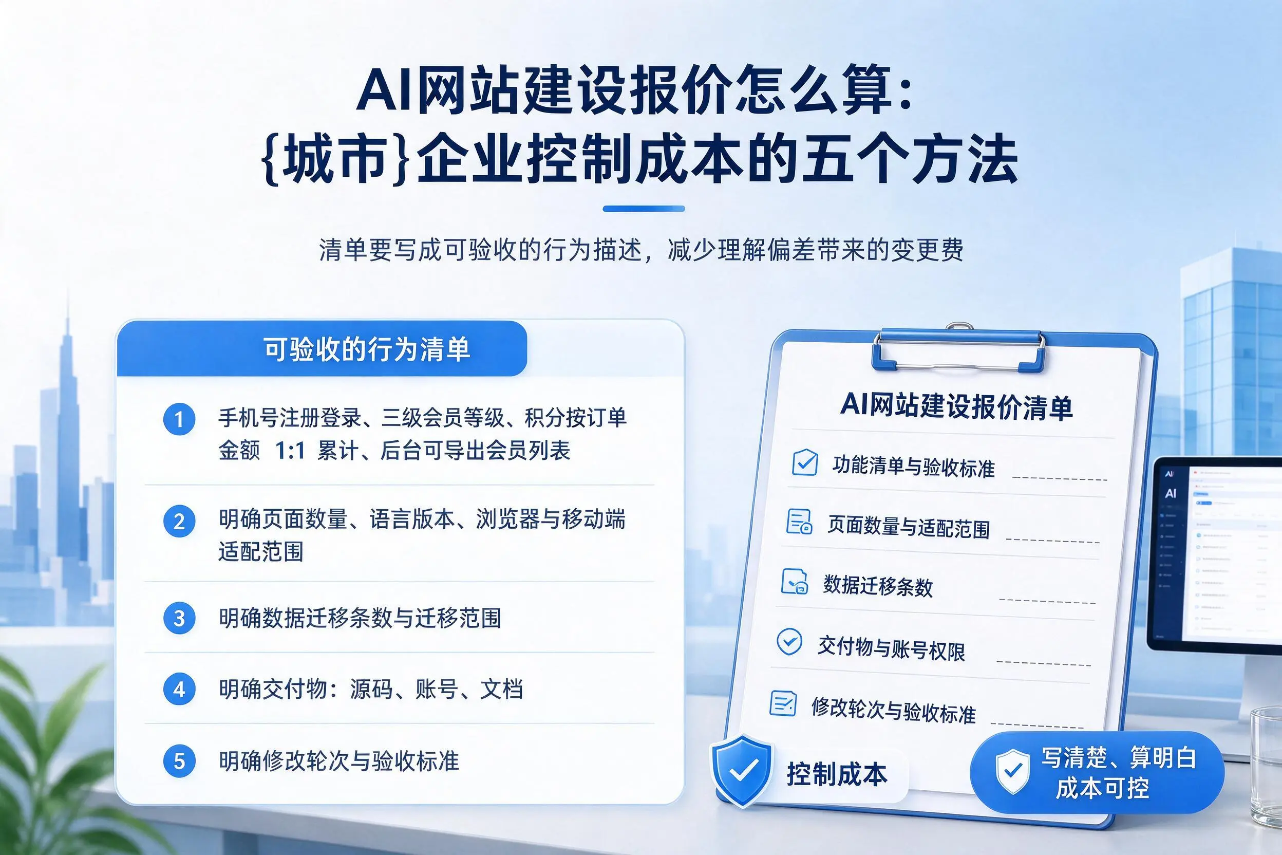 AI网站建设报价怎么算:淄博企业控制成本的五个方法